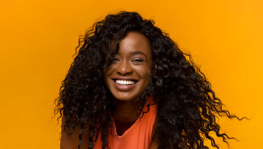 African American women with long pretty hair