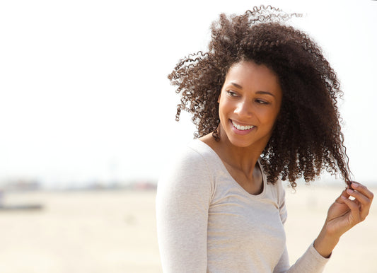 Woman With Curly Hair