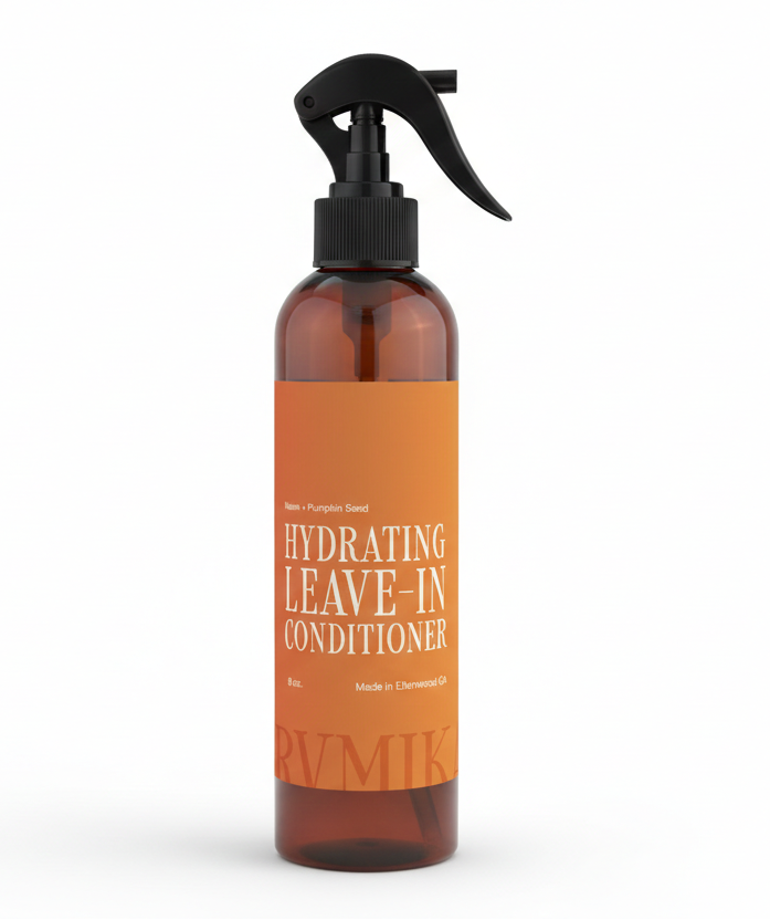 Bottle of 'Hydrating Leave-In Conditioner' on a white background