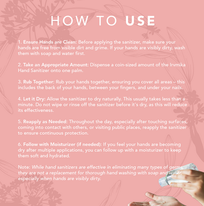 Essence Clean Hand Gel by Irvmika with aloe vera, 70% alcohol, fresh scents, and long-lasting germ protection