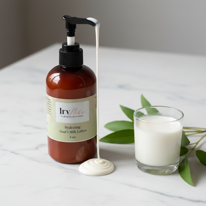 Goat Milk Lotion Texture Shot