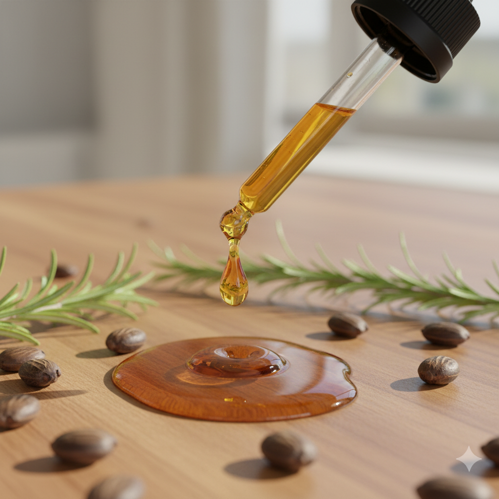Hair Oil Texture Shot