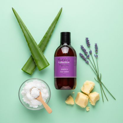 Maddie's Hair Lotion Flat Lay