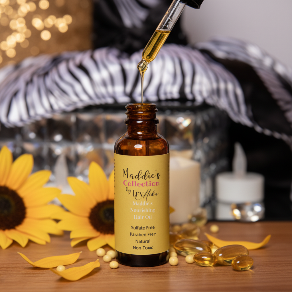 Maddie's Hair Oil Texture Shot